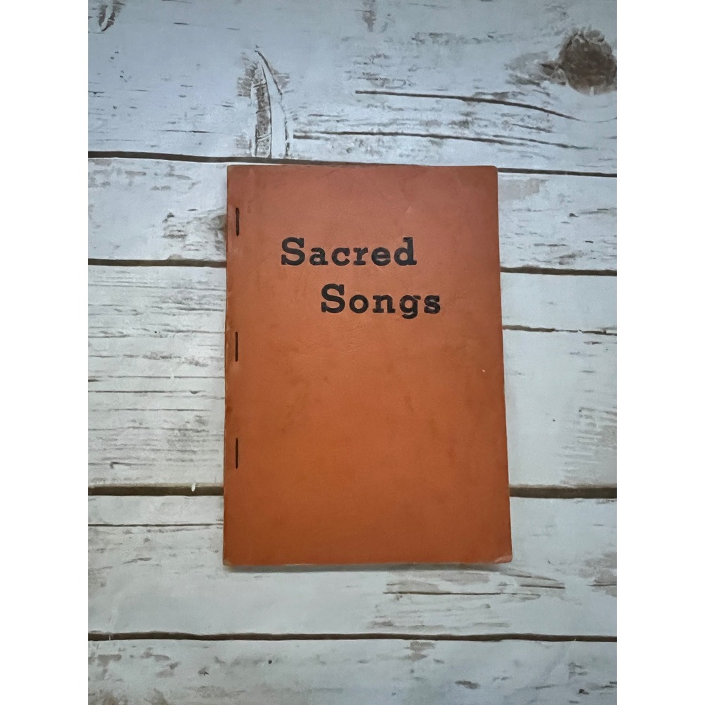 S. N. Greene Sacred Songs Songbook Orange Shape Note Hymnal VTG 1967 7.75x5.25in